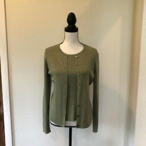 Green Ann Taylor Sweater Set Size M